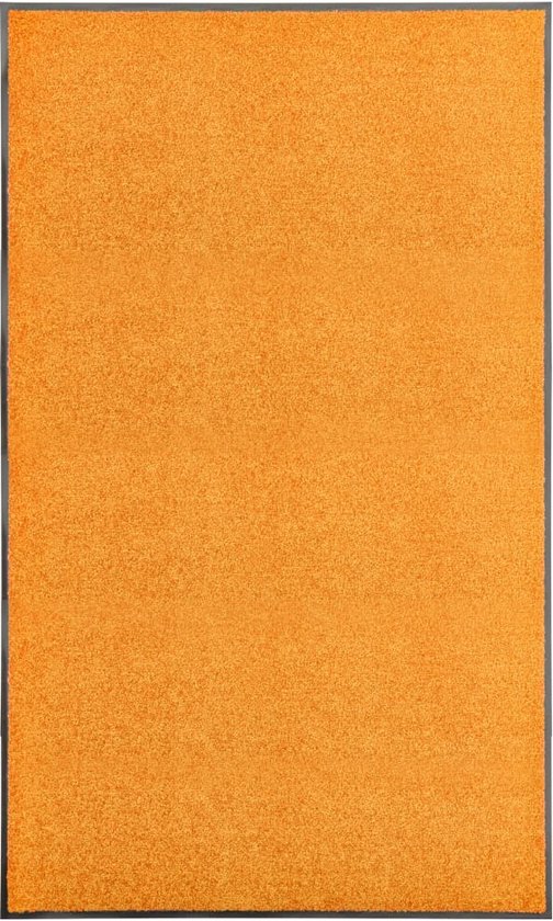 vidaXL - Deurmat - wasbaar - 90x150 - cm - oranje