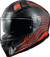 LS2 FF811 VECTOR II C FLUX Glossy Red 06 S - Maat S - Helm