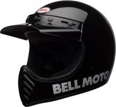 Bell Moto-3 Classic Solid Gloss Black Helmet Full Face XS - Maat XS - Helm