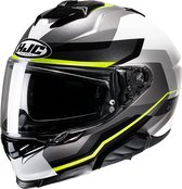 Hjc I71 Nior Grey Green Mc3H Full Face Helmets S - Maat S - Helm