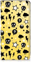 Hoesje Nokia G22 Wallet Case met Pasjeshouder Punk Yellow