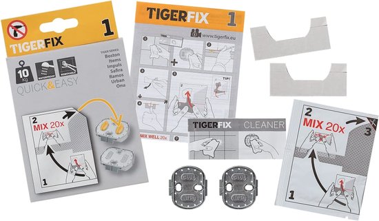 Tiger TigerFix type 1 - Tiger accessoires monteren zónder boren - Tiger
