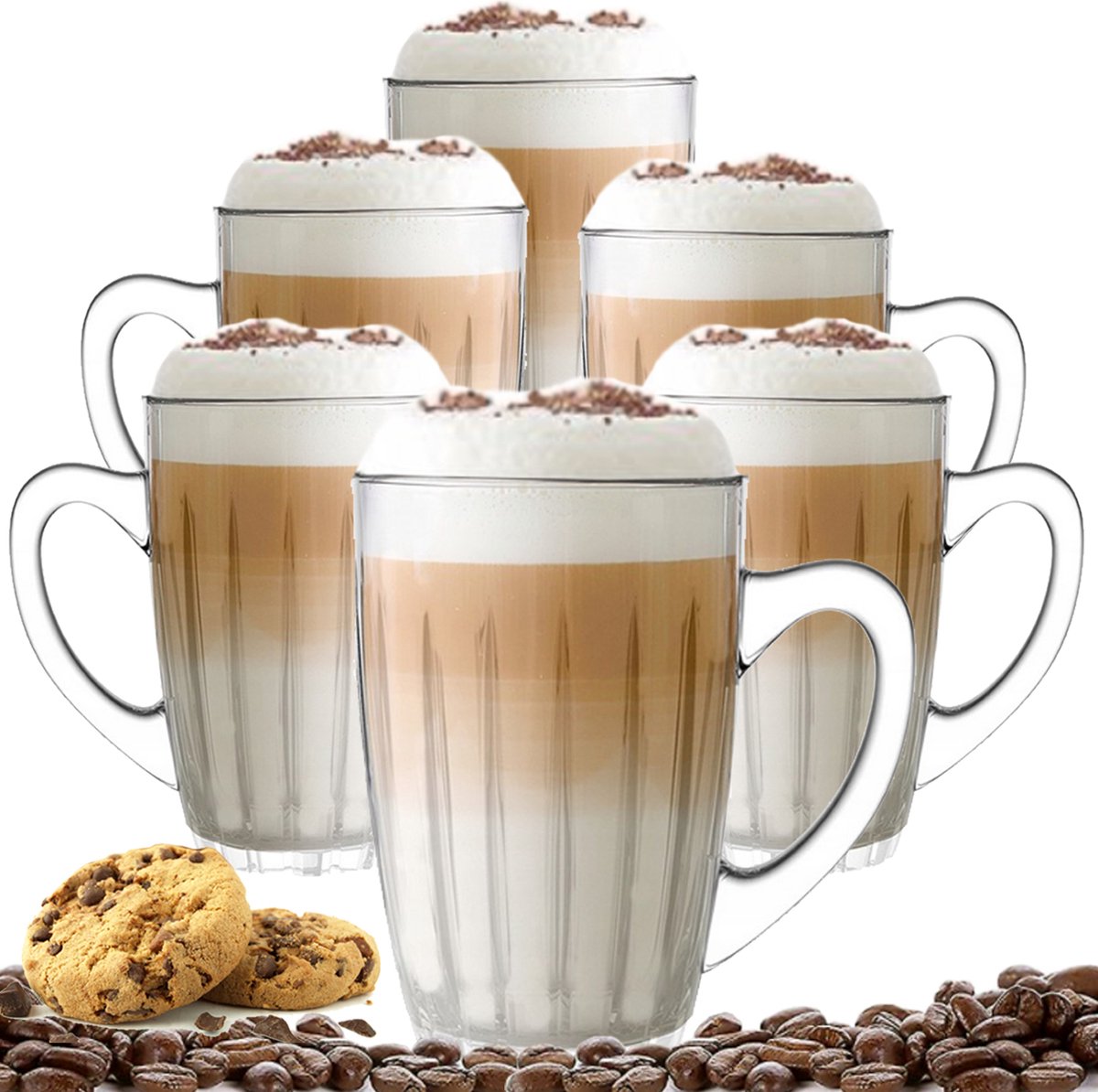 Lunettes Design Latte Macchiato (4 x 330ml) - Verres à double