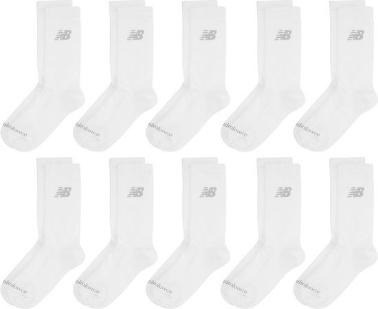 New Balance performance 10P sokken cotton everyday wit - 39-42