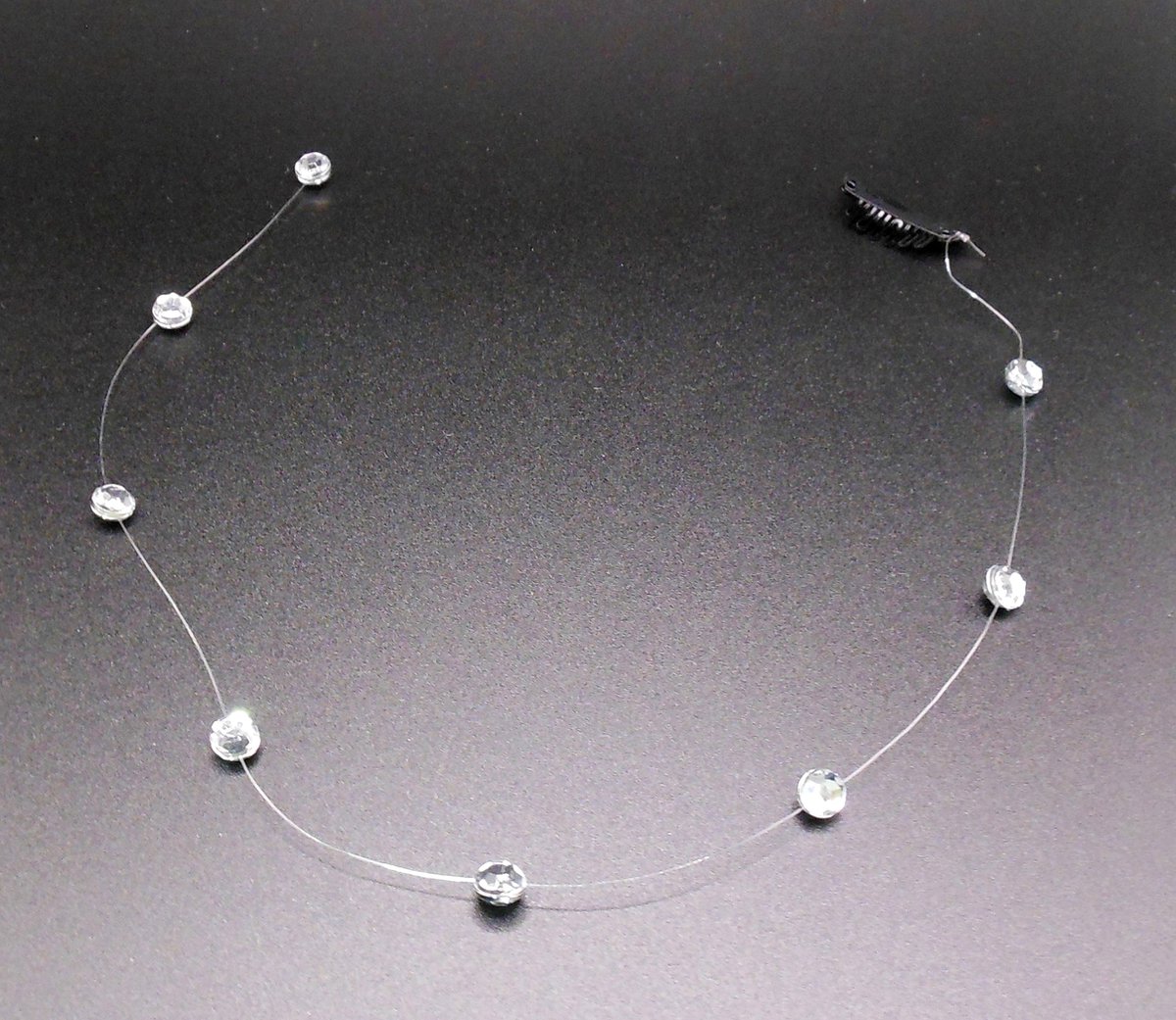 Festival/Ibiza haarclip met hanger diamanten