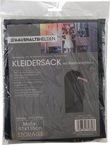 Haushaltshelden Kledinghoes beschermhoes met rits - zwart - polyester - 61 x 135 cm