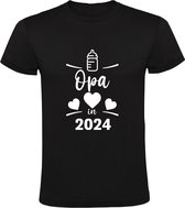 Opa in 2024 Heren T-shirt | zwanger | in verwachting | baby | mama | papa | kind | bekend maken