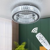 Luxe Crystal LED Plafondlamp - Dimbaar Met Afstandsbediening - Woonkamerlamp - Crystal Led Lamp - Moderne Lamp - Plafoniere