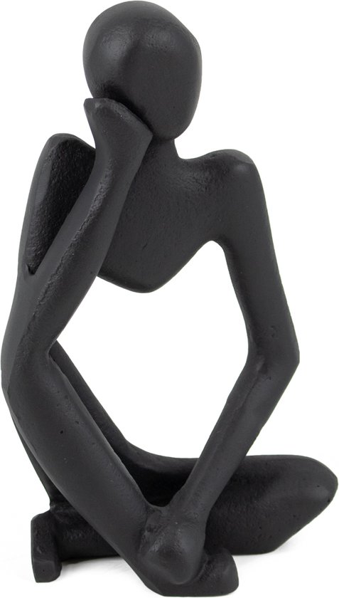 Figurine assise noire