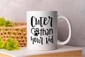 Mug Plus mignon que toi, mon enfant - Pets - chiens - amour - mignon - amour - chiens - maman chien - papa chien - cadeau - animaux de compagnie - drôle