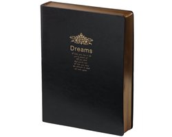 D6030 Kalpa Dreams A4 vintage lederen dagboek Extra teken goudafwerking