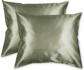 Beauty Pillow® Set discount Vert Olive - 60x70 cm