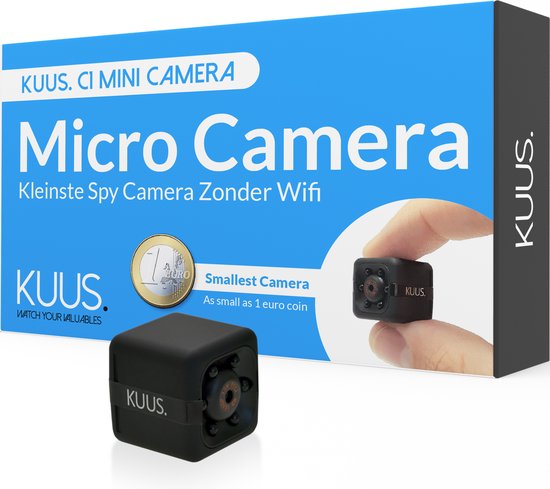 KUUS. C1 Mini Verborgen Spy Camera, Beveiligingscamera - Met 32 GB Geheugenkaart - FULL HD 1080P