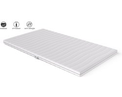 Topdekmatras 120x200 - Topper Hotel XXL - Koudschuim HR45 9cm dik - Luxe Tijk - 120x200