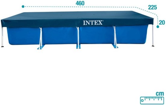 Intex zwembad afdekzeil - Rechthoekig - 450 x 220 cm | bol.com