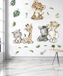 Muursticker - Dieren - Jungle - Kinderkamer - Babykamer - Verwijderbaar - Muur decoratie - 90*30 cm