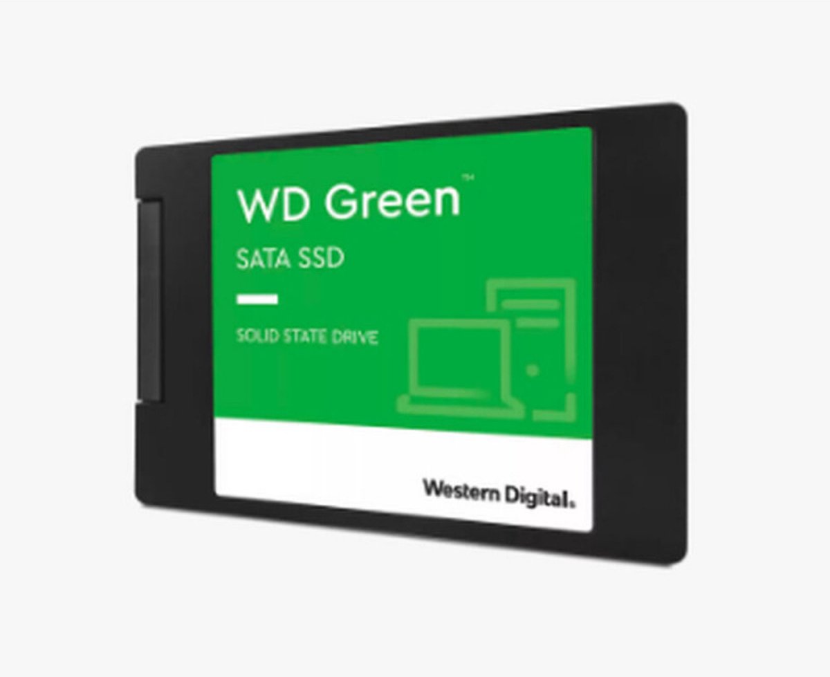 WESTERN DIGITAL - Groen - Interne Solid State-schijf - 1 TB - 2,5 - WDS100T3G0A