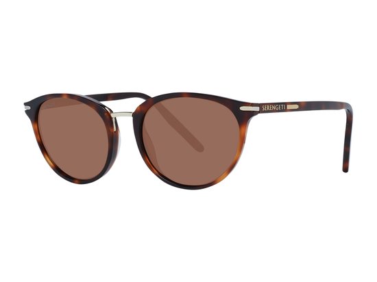 Serengeti Elyna Polarized Sunglasses – Shiny Black, Cat-Eye Style, Gold Drivers Lens - View #8