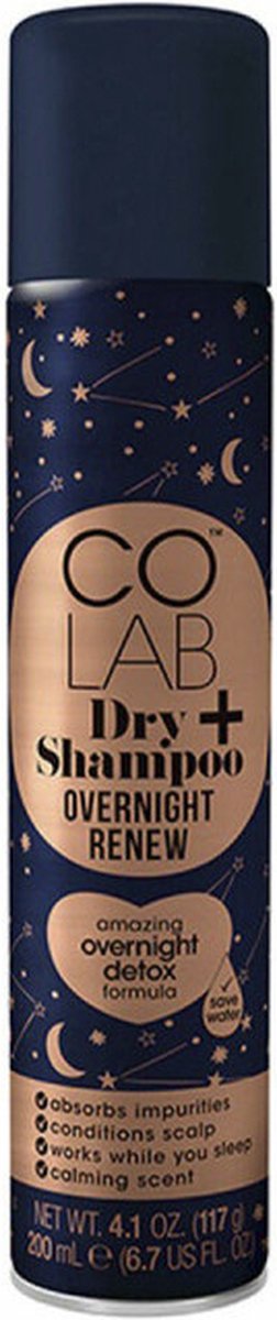 Droge Shampoo Colab Dry+ Nacht Ontgiftende (200 ml)