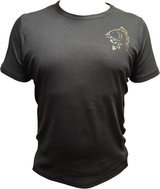 Karpershirt - t-shirt - maat XL - met camouflage karper