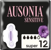 Ausonia Sensitive Super With Wings Sanitary Towels 12 Units