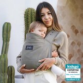 ROOKIE Baby Konnekt draagzak - Design buikdrager en rugdrager - Comfortabel en ergonomisch - Babydrager vanaf Geboorte - Ook voor Peuter - Biologisch katoen (Khaki)