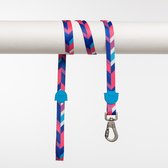 Lindo Dogs - Luxe hondenriem - Pink Dream - Roze - L - (120 cm x 2,5cm)