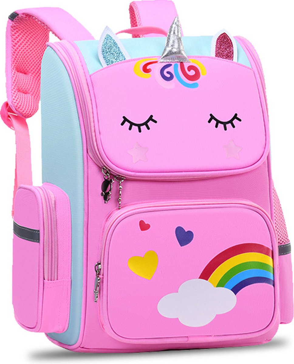 Joya Kids® Eenhoorn Rugzak | Rugtas Meisje | Unicorn Backpack | Roze tas meisjes | Large | Groot | vanaf groep 3 – foto 2