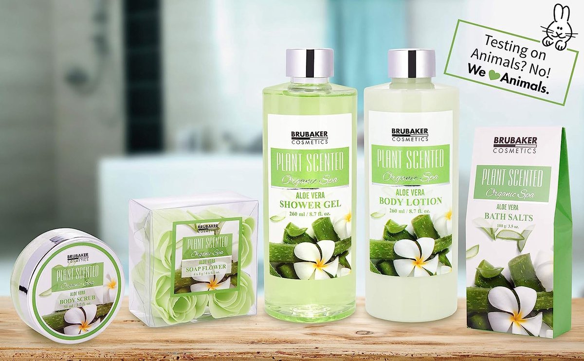 BRUBAKER Cosmetics Aloe Vera bad- en doucheset - Cadeautip Vrouw - Cadeau  Idee -... | bol