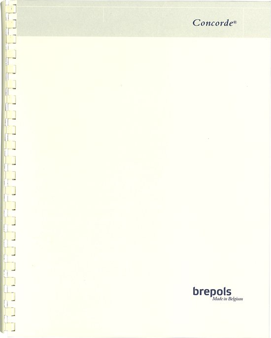 Brepols Vulling 2024 - CONCORDE - Weekoverzicht - Ivoor - 21 x 27 cm