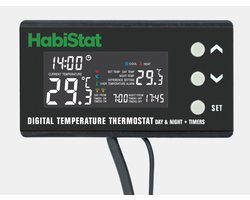 Habistat Digitale Temperatuur Thermostaat - Terraium - Dag/Nacht Timer