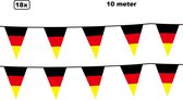 18x Vlaggenlijn Duitsland 10 meter - Landen Duits oktoberfest festival thema feest EK WK sport voetbal