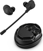 Écouteurs sans fil JLab Work Buds - Écouteurs Bluetooth - Microphone à perche amovible - Plus de 55 heures de lecture - Station de chargement USB Type-C