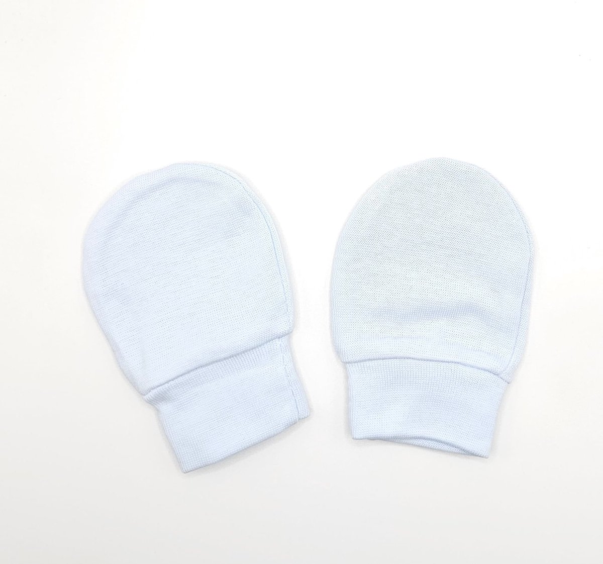Baby krabwantjes baby handschoentjes licht blauw baby blue | 0-2 maanden | anti krabwanten newborn