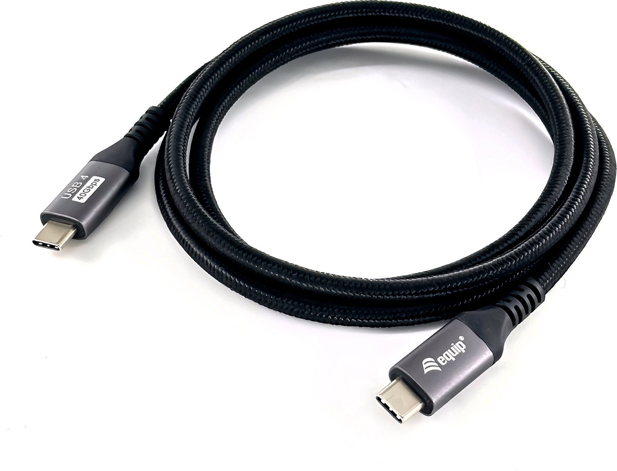 USB-kabel 1,2 meter USB4 Gen 3x2 USB C Zwart