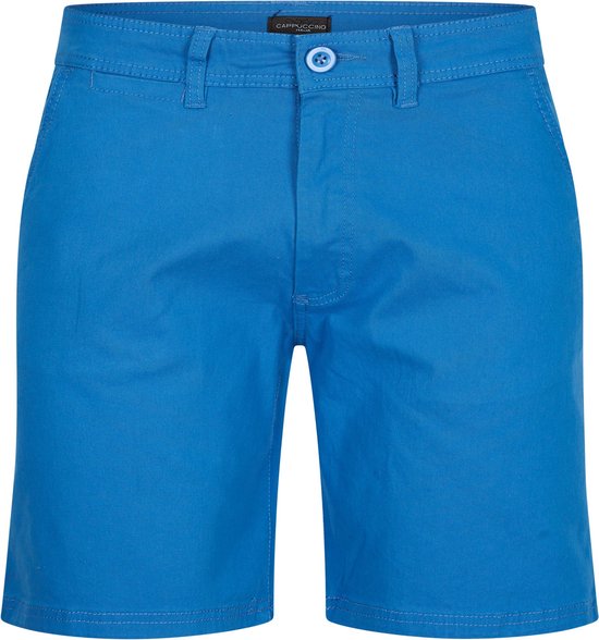 Cappuccino Italia - Heren Shorts Chino Short Blue - Blauw - Maat XL