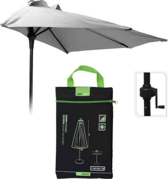 Ronde rode kantelbare parasol - Diameter 300 cm