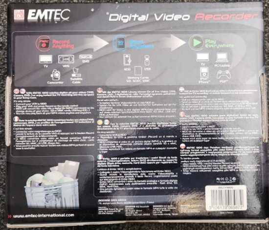 Emtec Digitale video recorder N100 , digitaliseer Vhs Camera DVD | bol