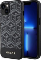 Guess G-Cube MagSafe Back Case - Geschikt voor Apple iPhone 13 (6.1") - Zwart