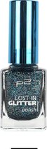 P2 EU Cosmetics Lost In Glitter Nagellak 040 Be Cool mix Blue-Blauw 11ml