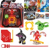 Bakugan - Pack de démarrage d'attaque spéciale - Dragonoid x Nillious x Hammerhead - Figurines tournantes et cartes à collectionner