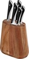 Ensemble de couteaux Tefal Jamie Oliver - 5 pièces avec bloc de couteaux en bois d'acacia