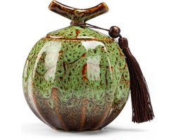 Luxe Begrafenis Urn - 470ML - Urn - Mini Crematie Urn - As Urn - Voor Huisdieren, Honden, Katten of Menselijk As - Crematie As - Mini Urn - GROEN