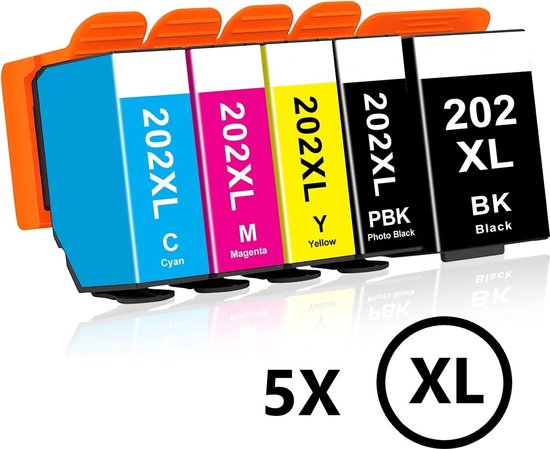202XL Cartouche d'encre Compatible pour Epson 202 XL Expression