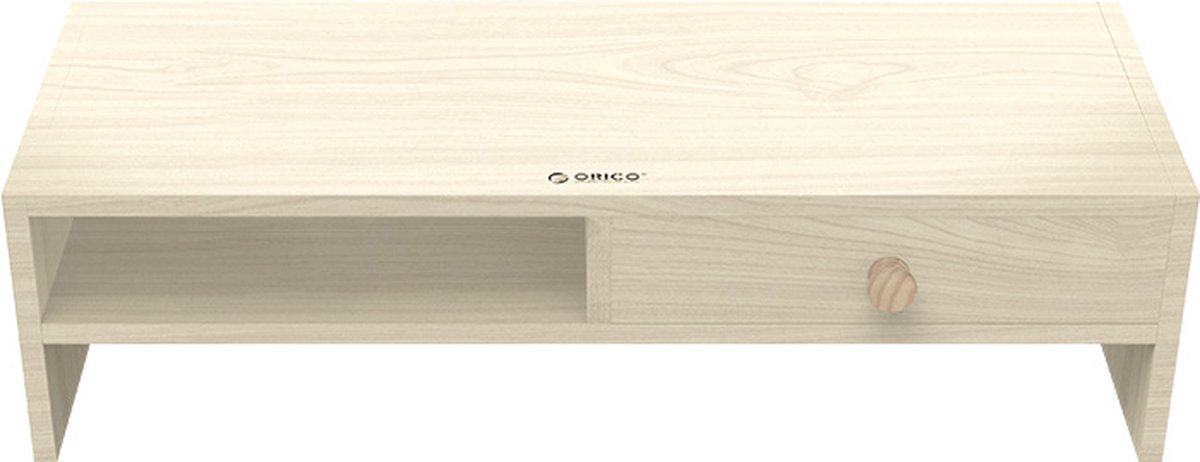 ORICO Monitorstandaard met lade en opbergvak - 50x20cm - tot 20kg - ergonomische houding