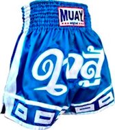Muay Thai Short Fighters Heart - blauw/wit S