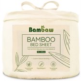 Bamboe Hoeslaken | 1-Persoons Eco Hoeslaken 90cm bij 200cm | Ivoor | Luxe Bamboe Beddengoed | Hypoallergeen Hoeslaken | Puur Bamboe Viscose Rayon Hoeslaken | Ultra-ademende Stof | Bambaw