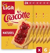 LU Cracottes Crackers Naturel Doos - 250 g - 6 Stuks - Toast - Voordeelverpakking