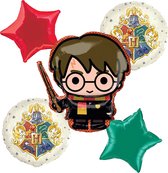 Harry Potter - Ensemble de Ballon - 5 pièces - Ballon hélium - Ballon aluminium - Décoration - Fête d'enfants.