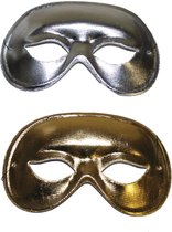 oogmasker metallic zilver of goud